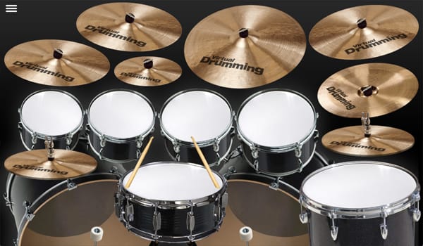 Drums App Game large drum set